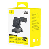 Baseus PicoGo AF21 3-in-1 Qi2.2 35W Wireless Charger with 1m USB-C Cable - Black
