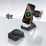 Baseus PicoGo AF21 3-in-1 Qi2.2 35W Wireless Charger with 1m USB-C Cable - Black