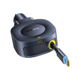 Baseus PrimeTrip VR2 30W + 30W Car Charger with Retractable USB-C Cable - Black