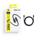 Baseus PicoGo Fast Charging 240W USB-C to USB-C Cable 1m - Black