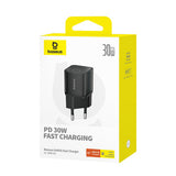 Baseus GaN5S 30W EU USB-C Wall Charger - Black