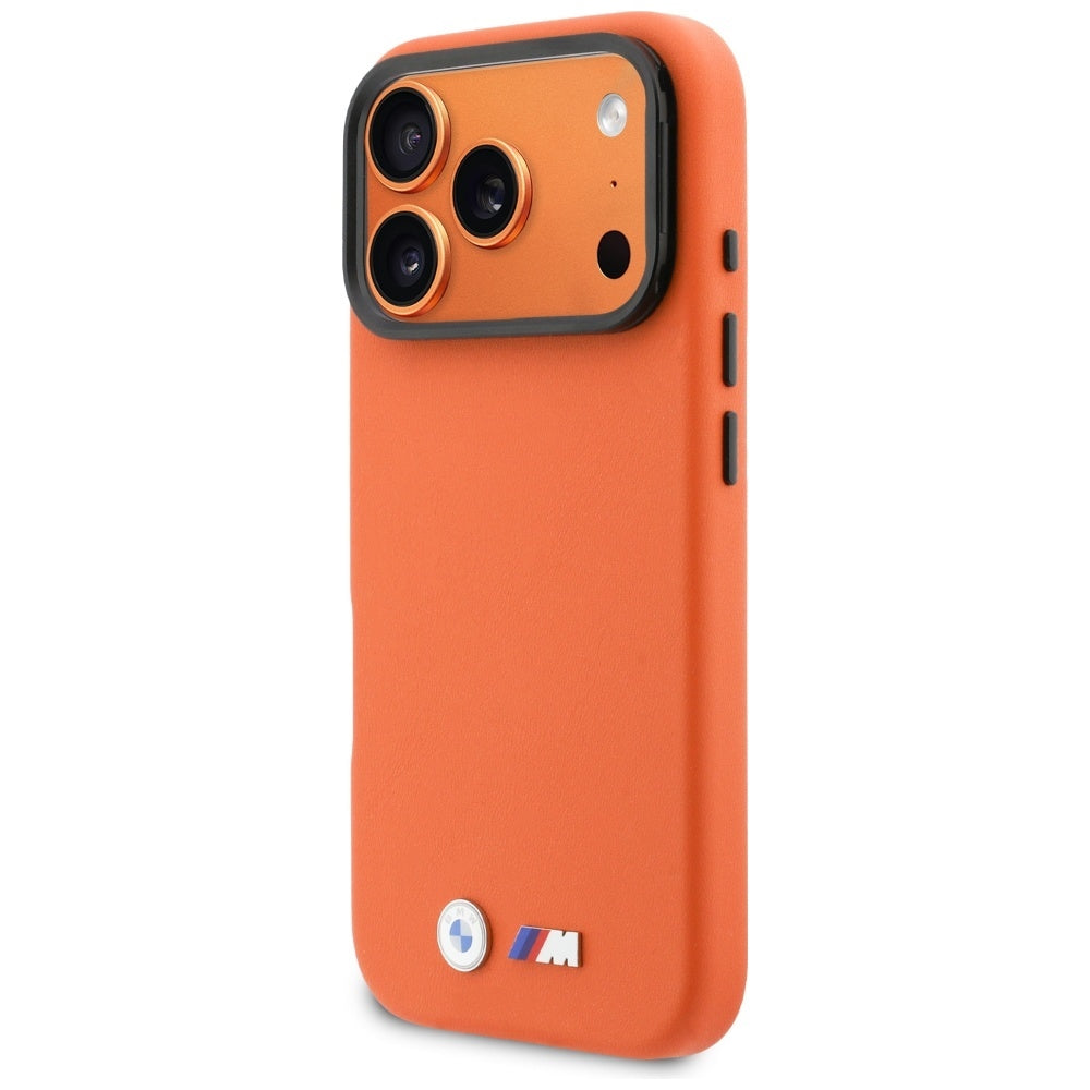 BMW M Metal Logo MagSafe Case til iPhone 17 Pro - Orange
