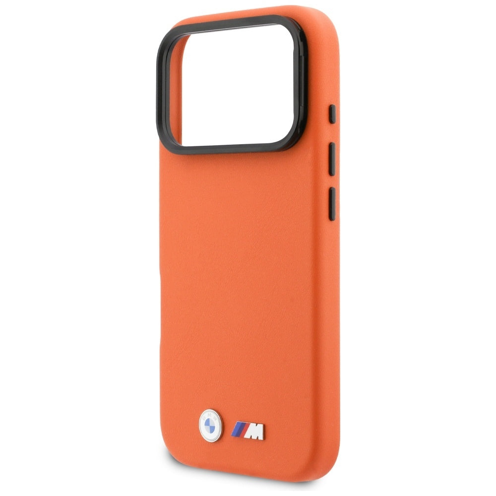 BMW M Metal Logo MagSafe Case til iPhone 17 Pro - Orange