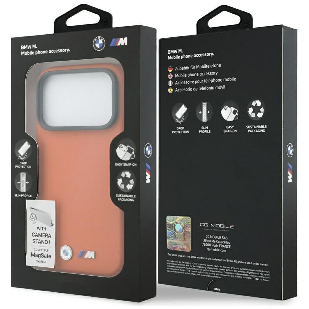 BMW M Metal Logo MagSafe Case til iPhone 17 Pro - Orange