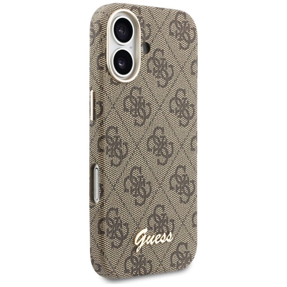 Guess 4G Script MagSafe Case til iPhone 17 - Brunt