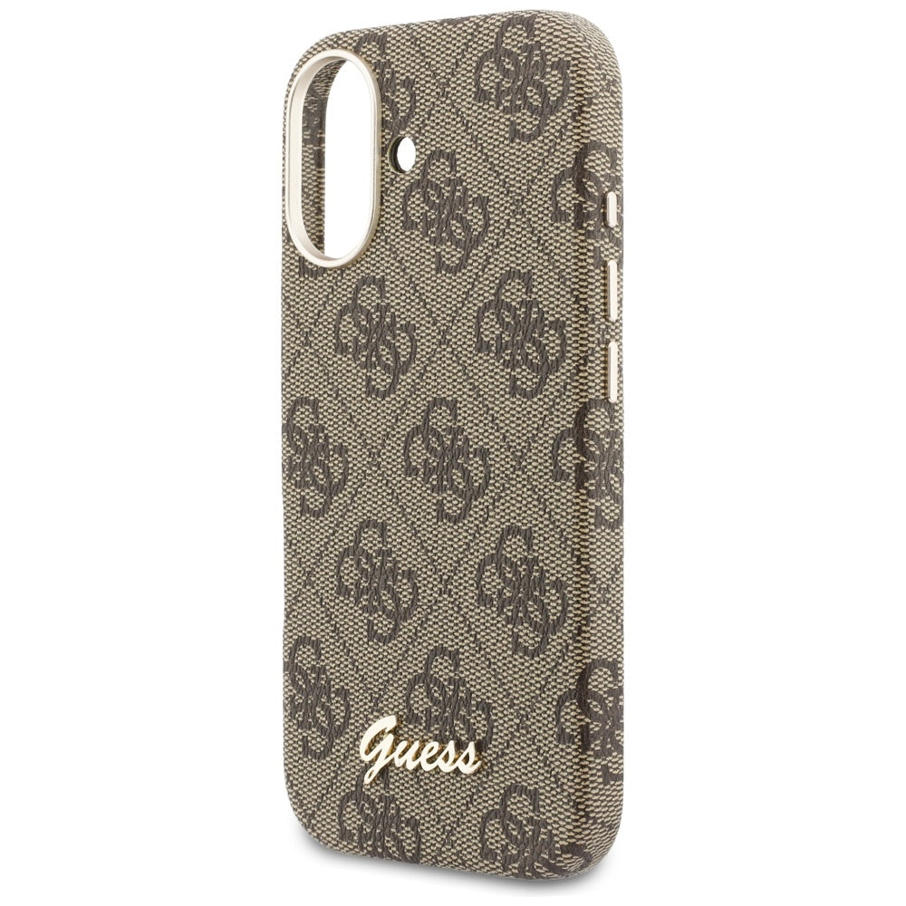 Guess 4G Script MagSafe Case til iPhone 17 - Brunt