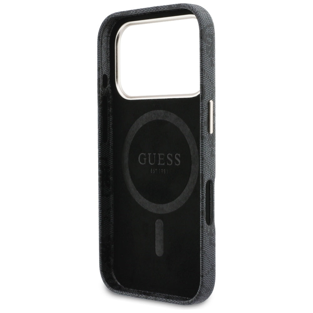 Guess 4G Script MagSafe-hylster til iPhone 17 Pro - sort