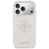 Guess FW Resin Logo Case til iPhone 17 Pro - Beige