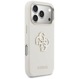 Guess FW Resin Logo Case til iPhone 17 Pro - Beige