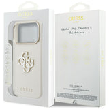 Guess FW Resin Logo Case til iPhone 17 Pro - Beige