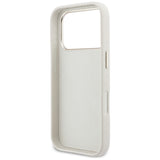 Guess FW Resin Logo Case til iPhone 17 Pro Max - Beige