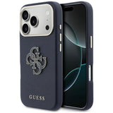 Guess FW Resin Logo Case til iPhone 17 Pro Max - Blå