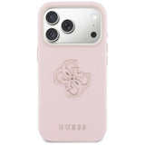 Guess FW Resin Logo Case til iPhone 17 Pro Max - Pink