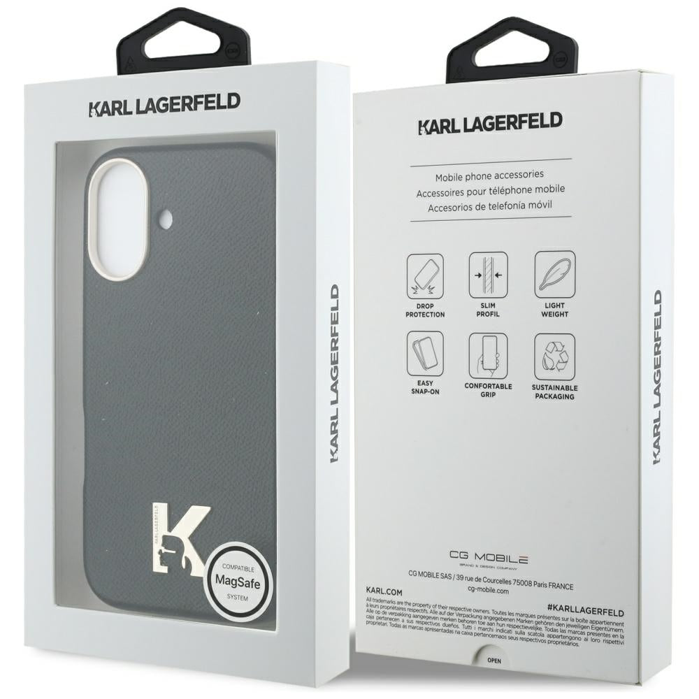 Karl Lagerfeld Karl Head Logo MagSafe Case til iPhone 17 - sort