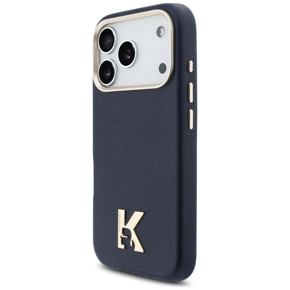 Karl Lagerfeld Karl Head Logo MagSafe Case til iPhone 17 Pro Max - Blå