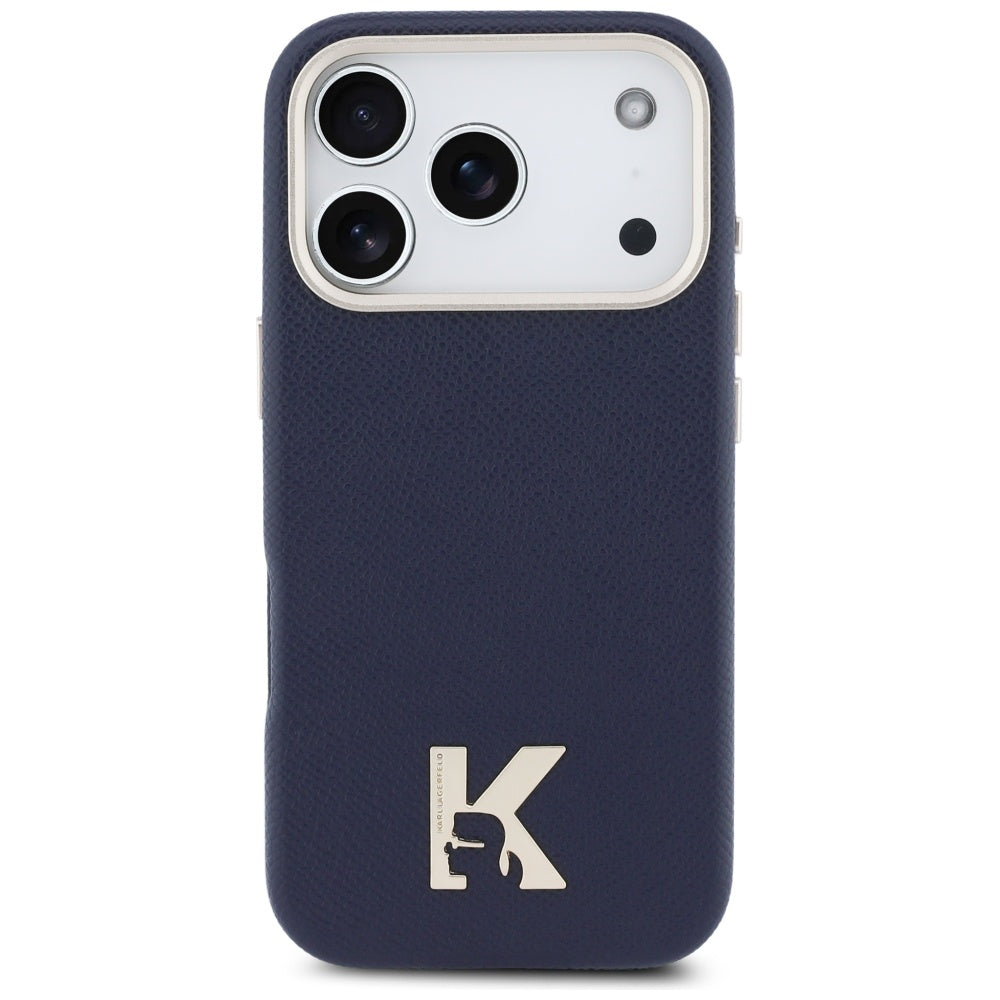 Karl Lagerfeld Karl Head Logo MagSafe Case til iPhone 17 Pro Max - Blå