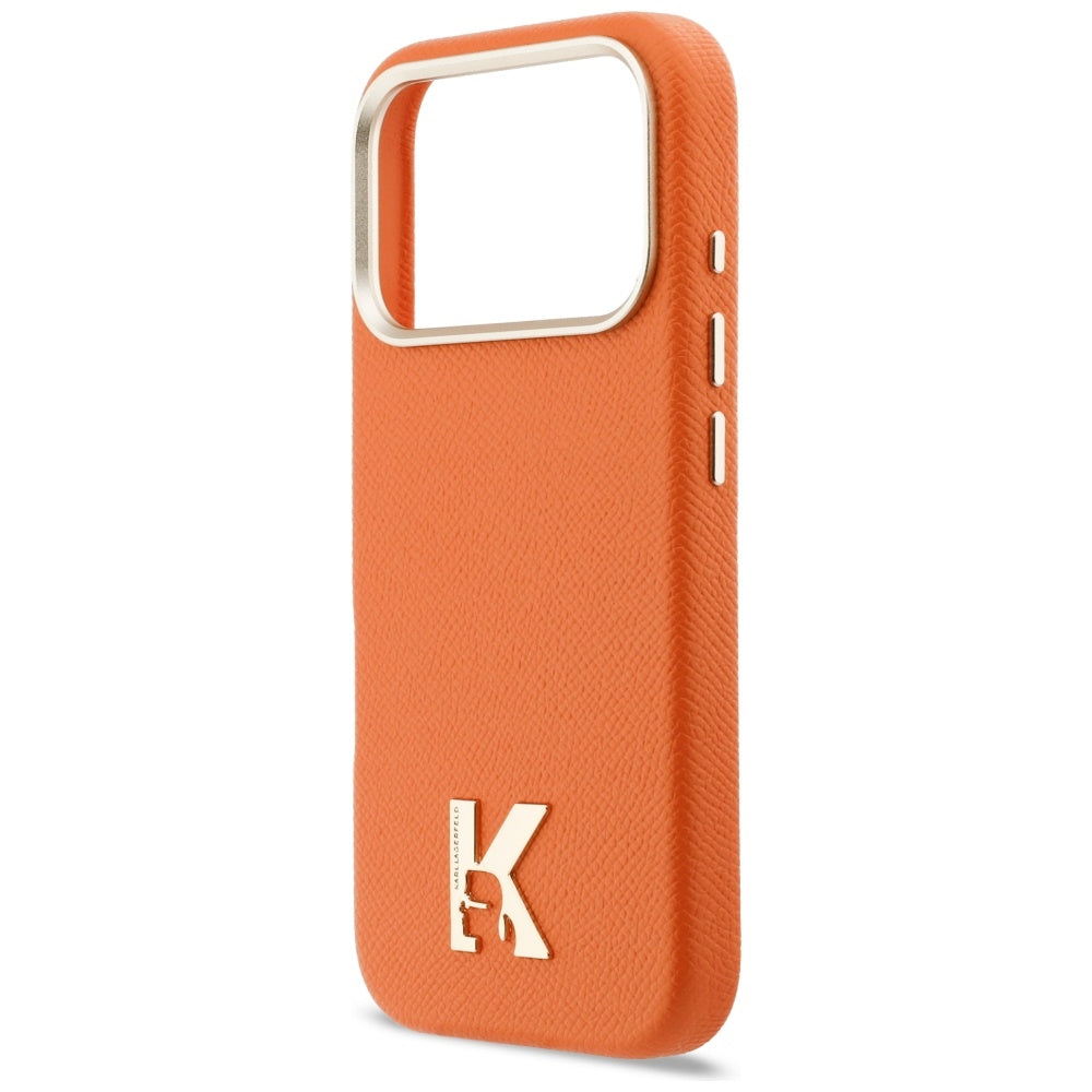 Karl Lagerfeld Karl Head Logo MagSafe Case til iPhone 17 Pro Max - Orange