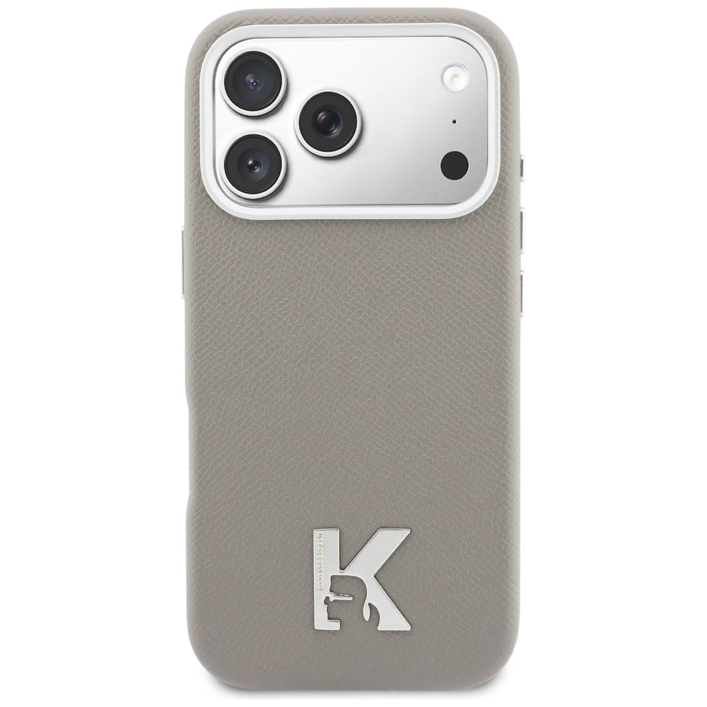 Karl Lagerfeld Karl Head Logo MagSafe Case til iPhone 17 Pro Max - Grå