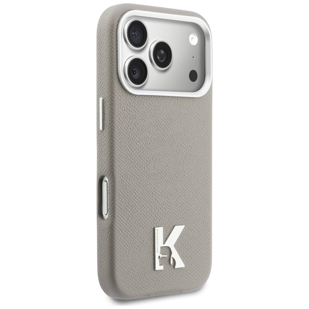 Karl Lagerfeld Karl Head Logo MagSafe Case til iPhone 17 Pro Max - Grå