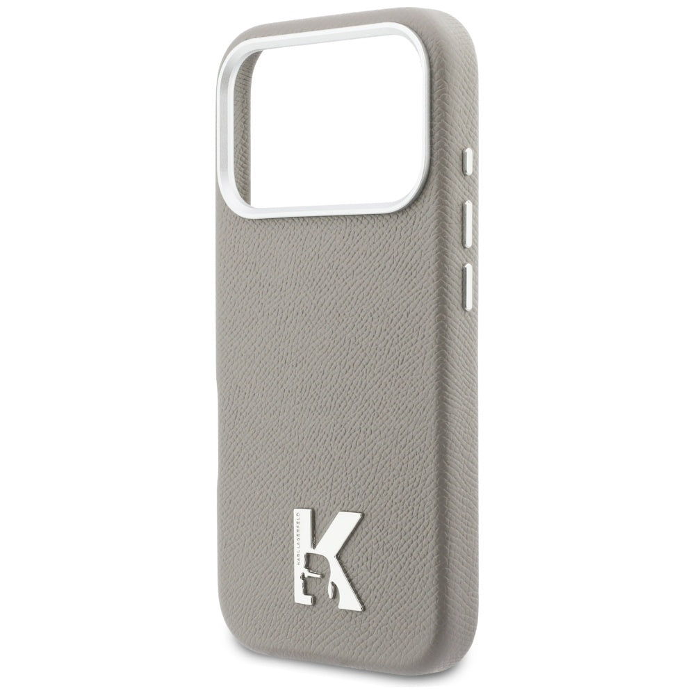 Karl Lagerfeld Karl Head Logo MagSafe Case til iPhone 17 Pro Max - Grå