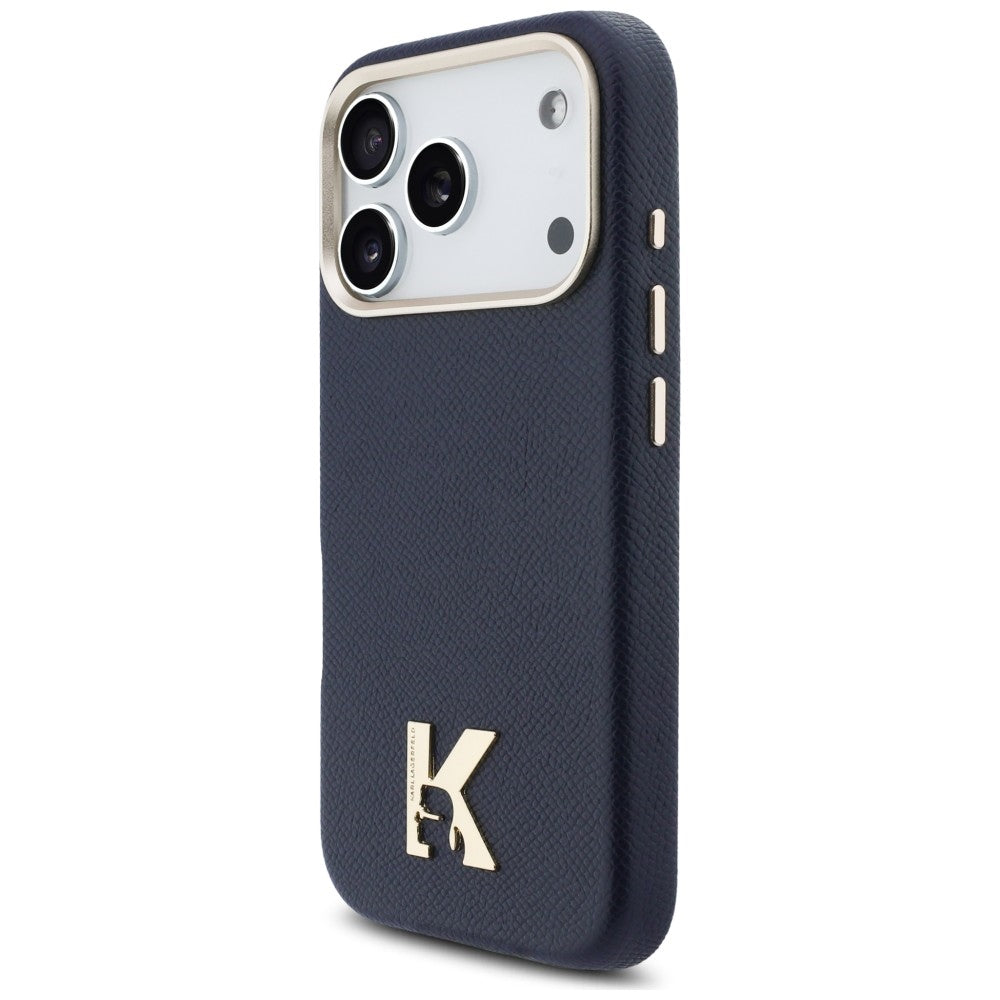 Karl Lagerfeld Karl Head Logo MagSafe Case til iPhone 17 Pro - Blå