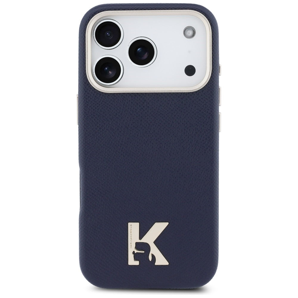 Karl Lagerfeld Karl Head Logo MagSafe Case til iPhone 17 Pro - Blå