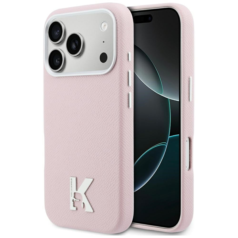 Karl Lagerfeld Karl Head Logo MagSafe Case til iPhone 17 Pro - Pink