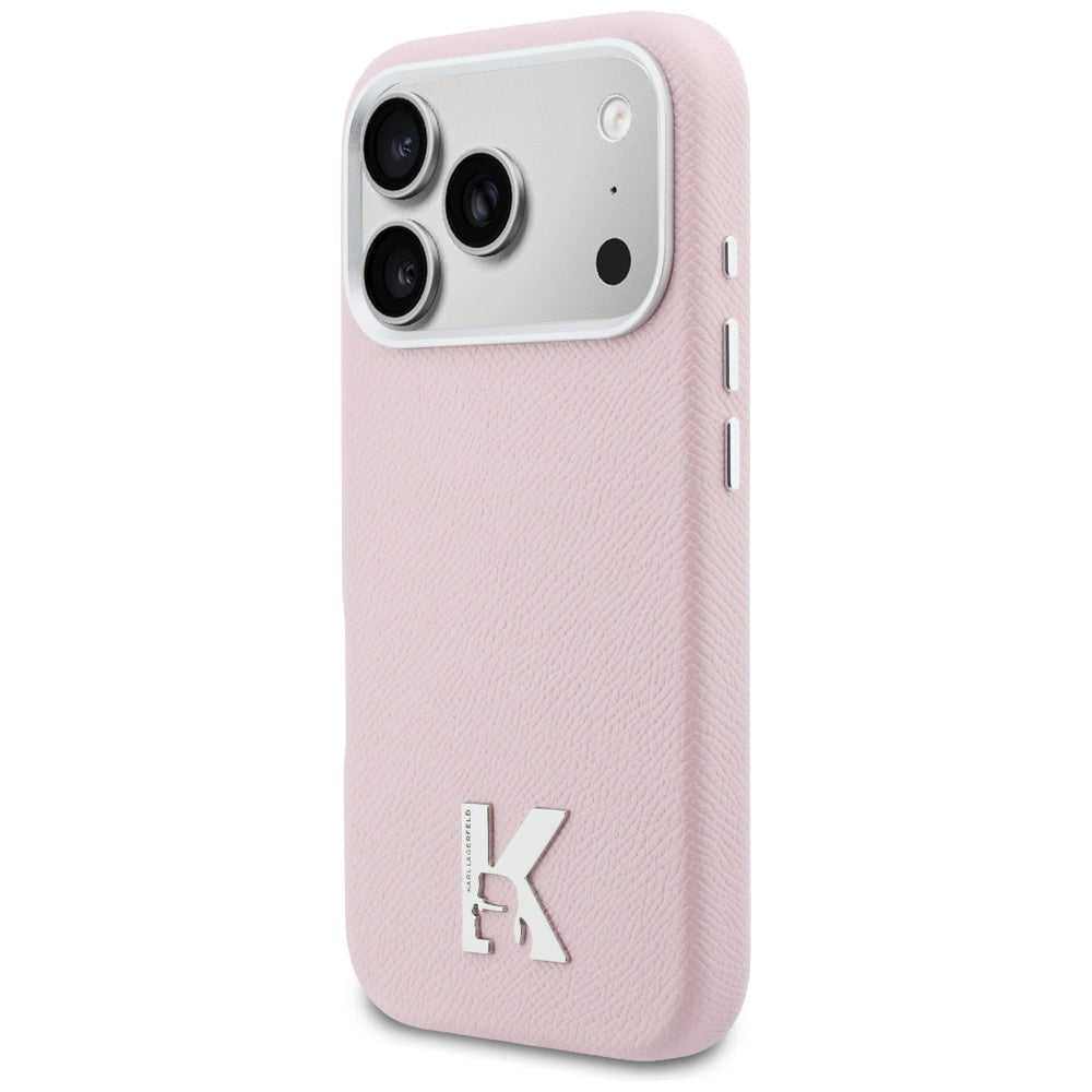 Karl Lagerfeld Karl Head Logo MagSafe Case til iPhone 17 Pro - Pink
