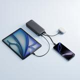 Cuktech LPB200N 40W 20000mAh Powerbank med integreret kabel - Grå