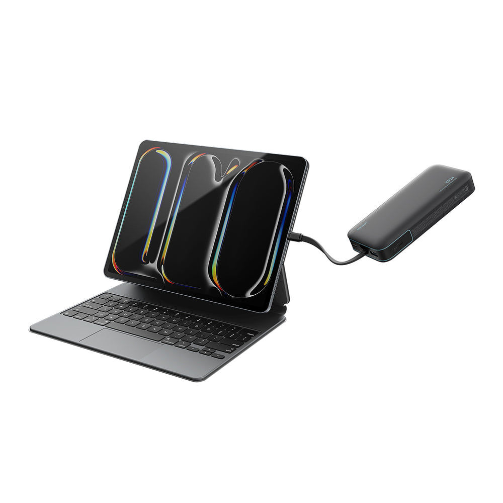 Cuktech LPB200N 40W 20000mAh Powerbank med integreret kabel - Grå