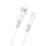 Dudao L25ST 5 A USB-A-USB-C-kabel med blød silikone fløj 1 m - hvid