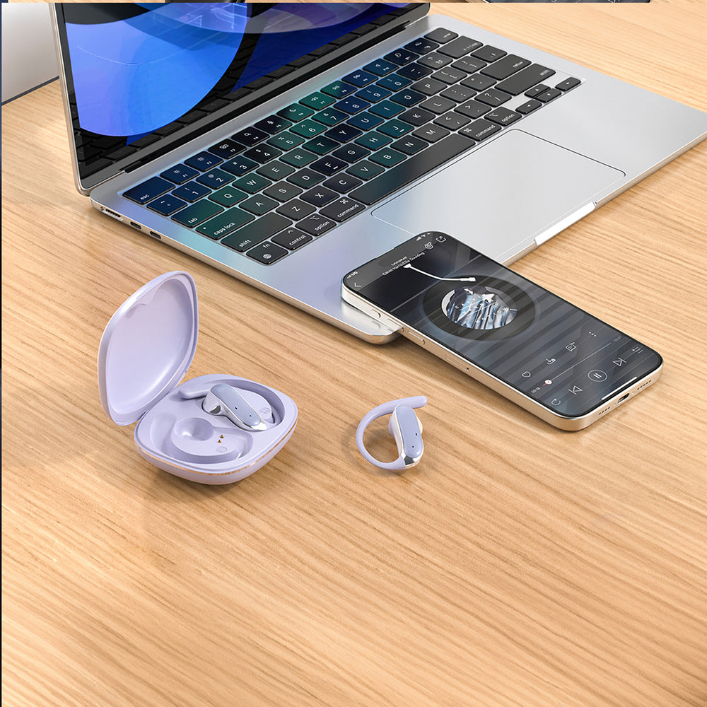 Dudao U17Z Bluetooth 5.3 OWS Høretelefoner med øre kroge - lilla