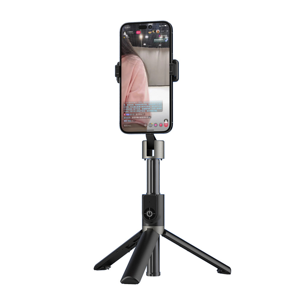 Dudao F18 Selfie Stick 1,1 m med Tripod og Bluetooth fjernbetjening - sort