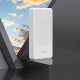 Dudao K10Pro Power Bank 2.4A 20000mAh 2 x USB-A - Hvid