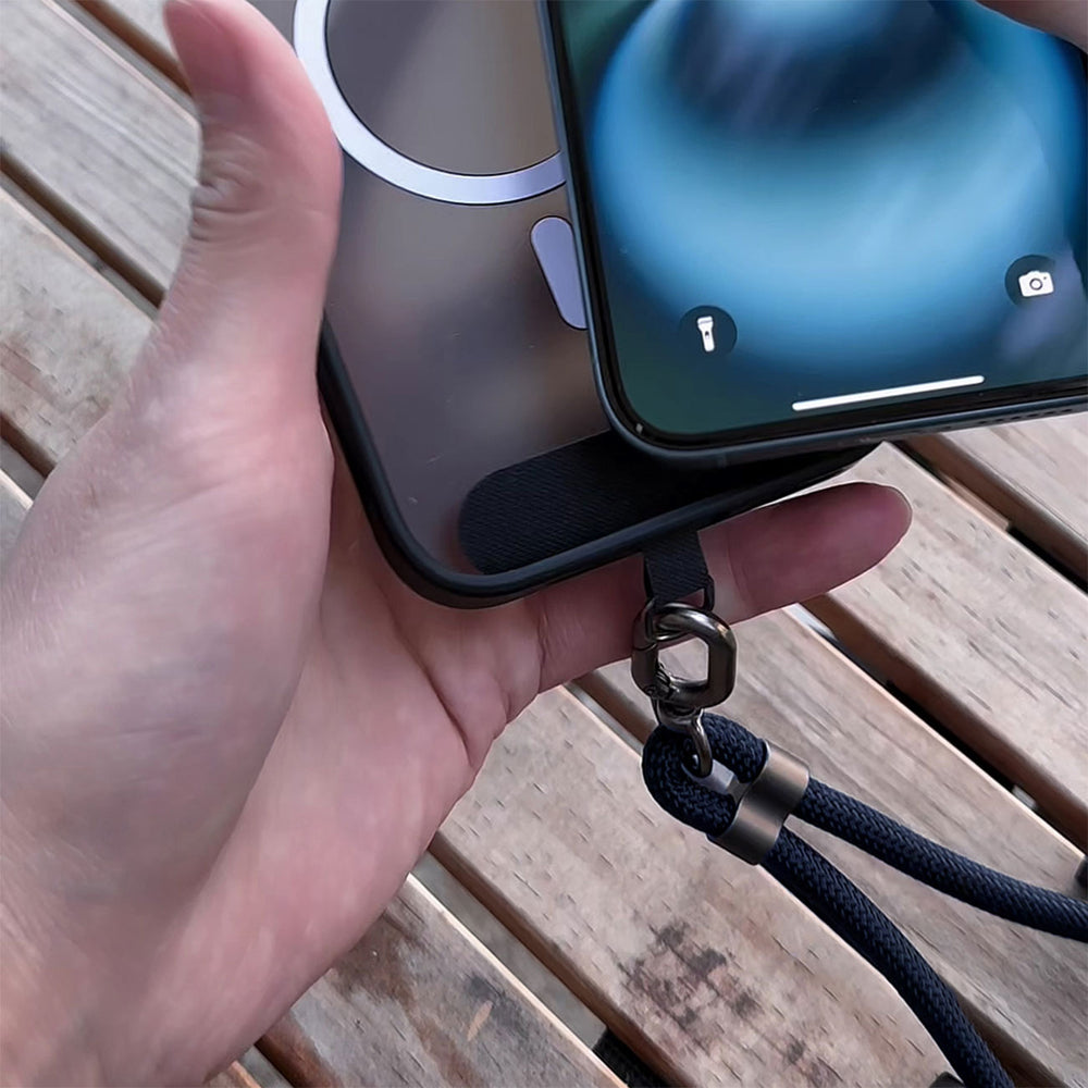 Dudao L20Max 65W 4-i-1-kabel med Lanyard USB-C til USB-C med Lightning og USB-A-adaptere - Blå