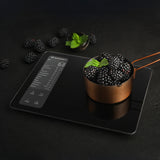 Wozinsky WIK-16 Smart Kitchen Scale with Digital Display, Bluetooth App - Black
