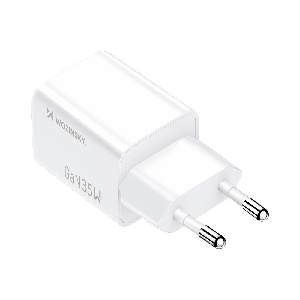Wozinsky WWC-35W GaN USB-A + USB-C Wall Charger - White