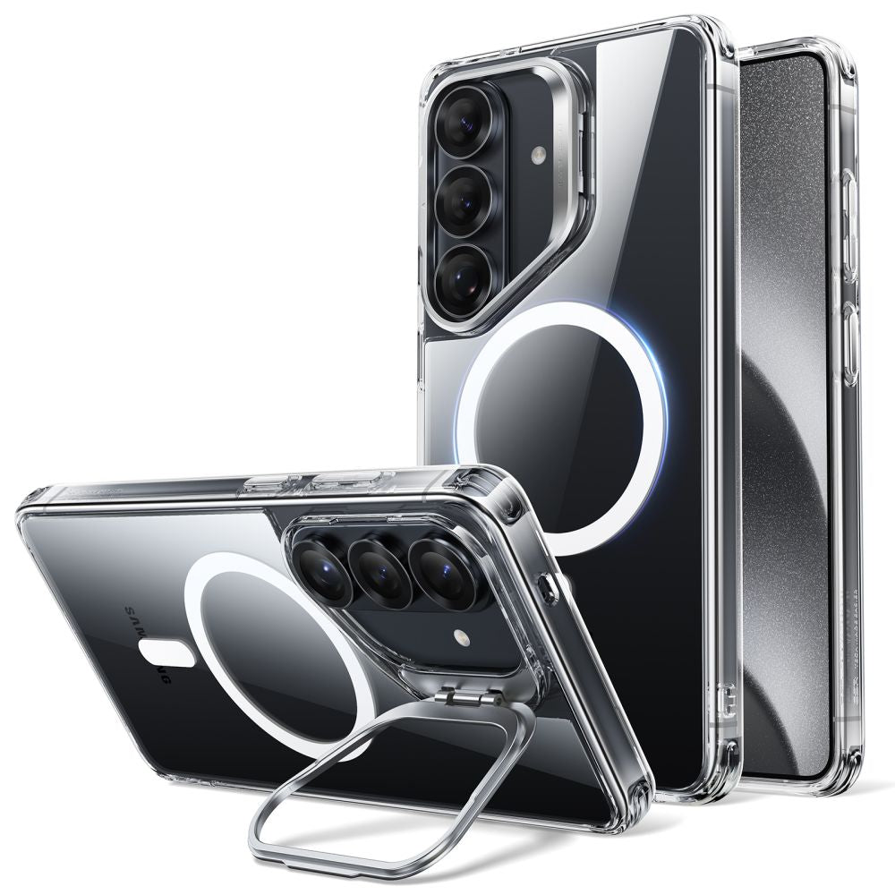ESR Classic Hybrid Kickstand MagSafe Case til Samsung Galaxy S26+ - Gennemsigtig