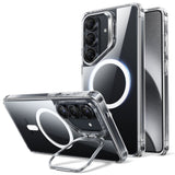 ESR Classic Hybrid Kickstand MagSafe Case til Samsung Galaxy S26+ - Gennemsigtig