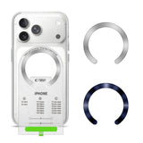 Tech-Protect MMP-210 MagSafe 2-pack Magnetisk Ring - Sølv / Navy Blue