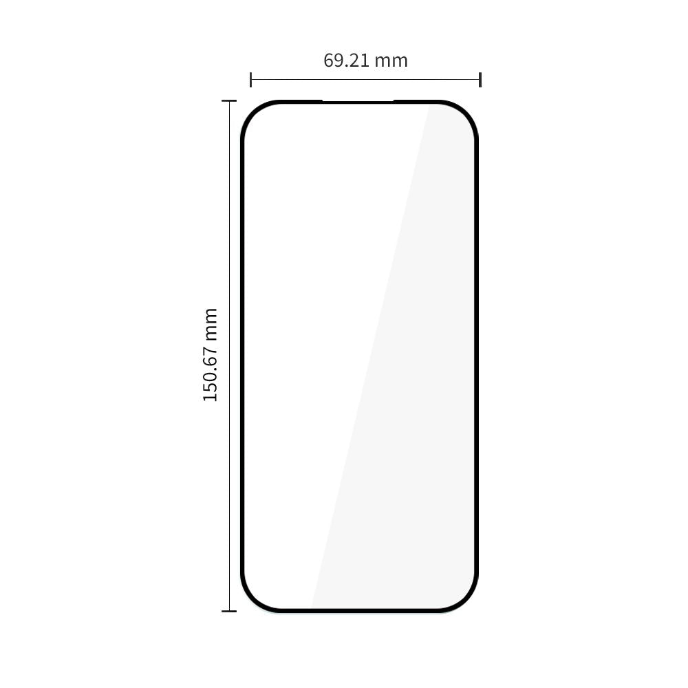Tech-Protect Glass Fit+ 2-pakke af hærdet glas til Google Pixel 9A / 20A - sort