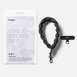 Ringke Holder & Puffer Hand Strap Phone Lanyard - sort