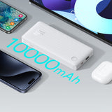 Baseus Airpow Lite 10000mAh 15W Power Bank with Baseus Simple USB-A - USB-C 30cm Cable - White