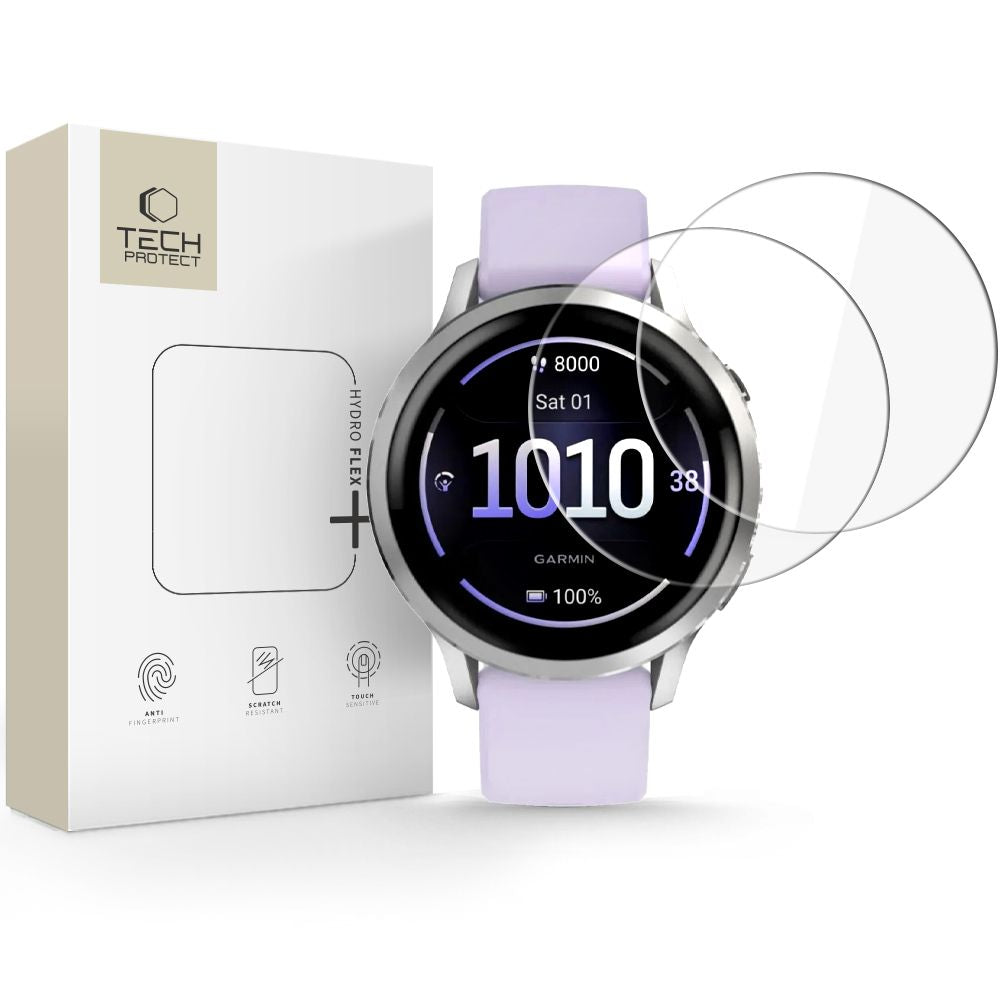 Tech-Protect Hydro flex+ 2-pack Hydrogel Film til Garmin Venu 41mm