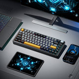 Machenike K600-B82W Wireless Mechanical Backlit Gaming Keyboard GR Silver Switch - Black
