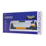 Machenike K600-B82W Wireless Mechanical Backlit Gaming Keyboard GR Silver Switch - Black