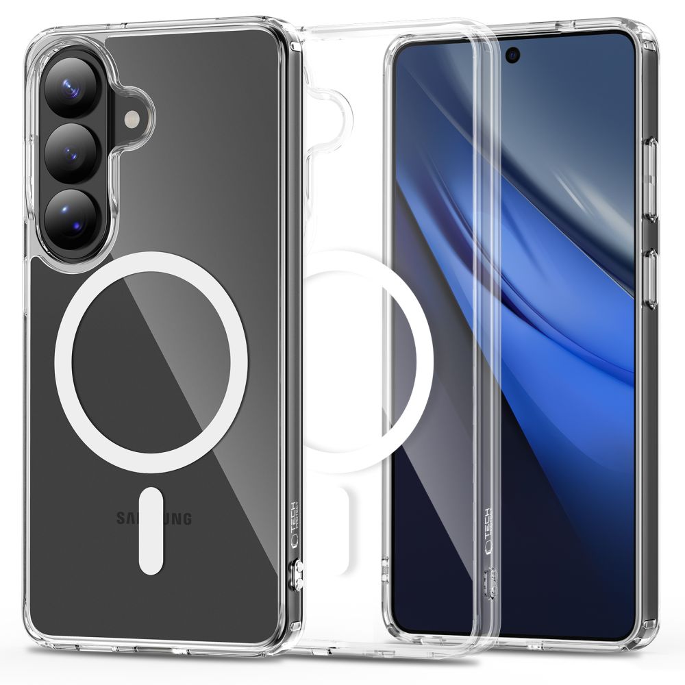 Tech-Protect FlexAir Hybrid MagSafe Case til Samsung Galaxy S26 - Gennemsigtig