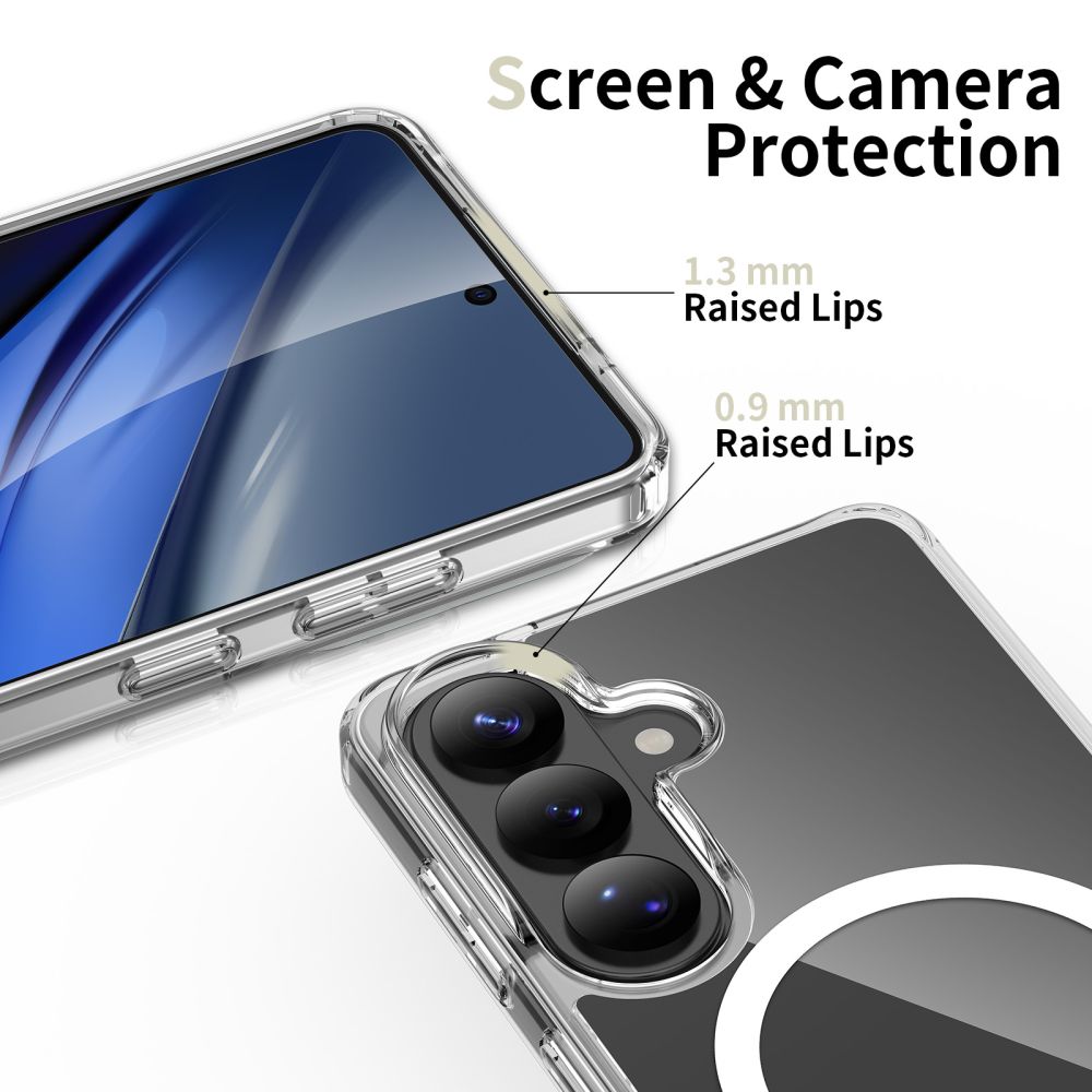 Tech-Protect FlexAir Hybrid MagSafe Case til Samsung Galaxy S26+ - Gennemsigtig
