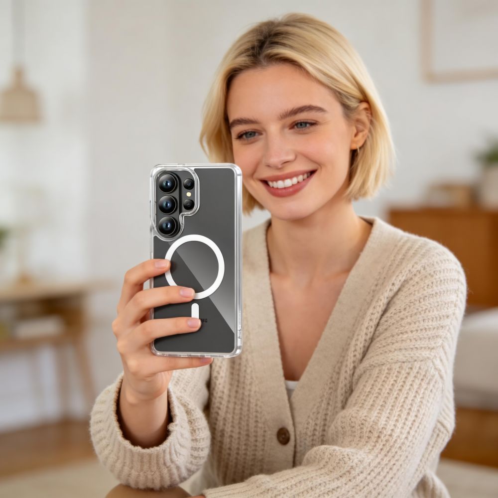 Tech-Protect FlexAir Hybrid MagSafe Case til Samsung Galaxy S26 Ultra - Gennemsigtig