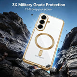 Tech-Protect MagFlex Case til Samsung Galaxy S26 - gennemsigtigt guld